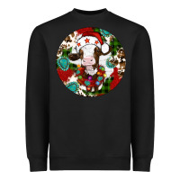 Black Christmas cow gemstone Heavyweight Sweatshirt - Artiststas