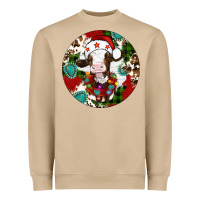 Mushroom Christmas cow gemstone Heavyweight Sweatshirt - Artiststas