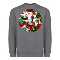 Storm Christmas cow gemstone Heavyweight Sweatshirt - Artiststas