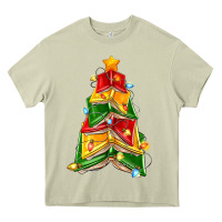 Mossy christmas book tree Heavy Core Tee - Zillion Design Studio