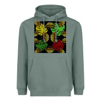 Sage african and leaf seamless pattern Heavyweight Hoodie - BundleAndBundleShop