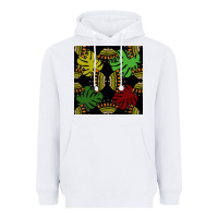White african and leaf seamless pattern Heavyweight Hoodie - BundleAndBundleShop