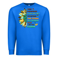 True Royal inspirational flower and quote design Premium Sweatshirt - LillyAllenDesigns