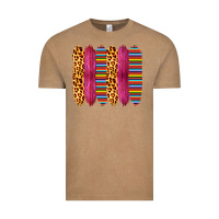 Vintage Coffee Pink Leopard Serape Brush Strokes Vintage Tee - Bettercallsaul