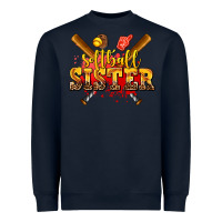 Navy softball sister Heavyweight Sweatshirt - AdoDesignShop