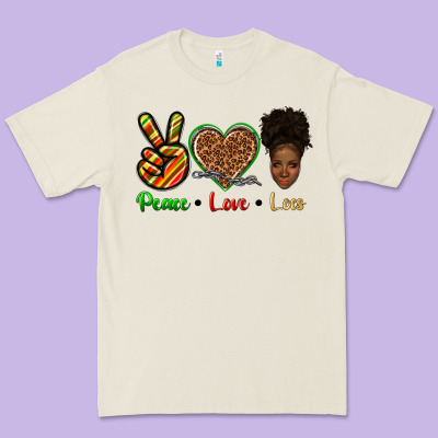 Premium Tee peace love locs