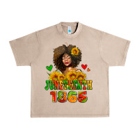 French Oak afro woman juneteenth 1865 Urban Heavy Tee - AdoDesignShop