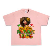 Salmon afro woman juneteenth 1865 Urban Heavy Tee - AdoDesignShop