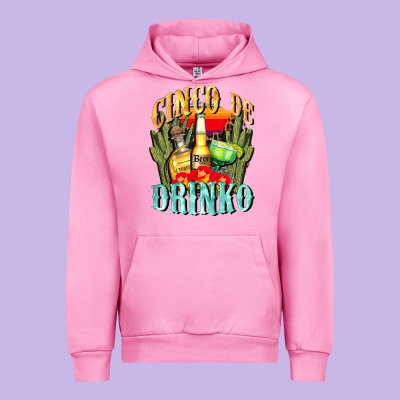 Cinco De Drinko Cinco De Mayo Urban Hoodie Designed By Cowgirlartshop