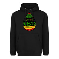 Black teardrop african pattern Heavyweight Hoodie - BundleAndBundleShop