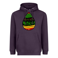 Plum teardrop african pattern Heavyweight Hoodie - BundleAndBundleShop