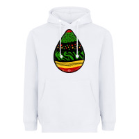 White teardrop african pattern Heavyweight Hoodie - BundleAndBundleShop