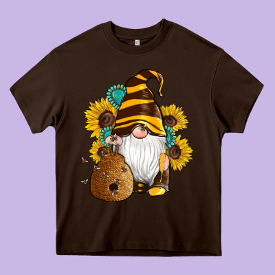 Western Bee Gnomes Beehive Honey Sunflowers Gemstone Heavy Core Tee Designed By Artiststas