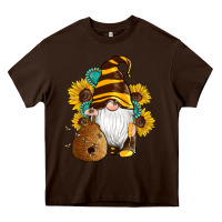 Chocolate Brown western bee gnomes beehive honey sunflowers gemstone Heavy Core Tee - Artiststas
