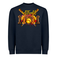 Navy softball mom Heavyweight Sweatshirt - AdoDesignShop