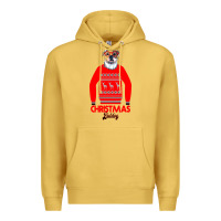 Antique Gold Christmas Buldog Premium Hoodie - Bettercallsaul