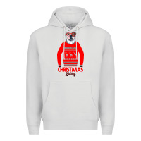 Dove Grey Christmas Buldog Premium Hoodie - Bettercallsaul