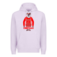 Lilac Christmas Buldog Premium Hoodie - Bettercallsaul