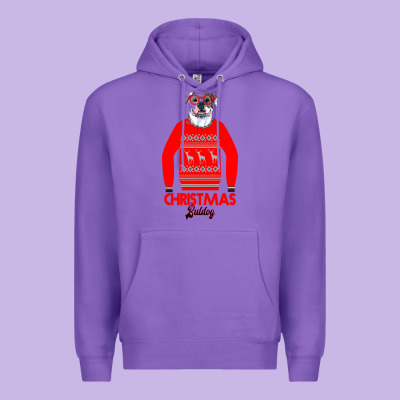 Christmas Buldog Premium Hoodie Designed By Bettercallsaul