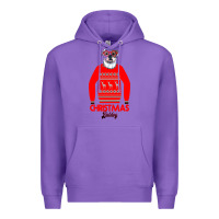 Purple Christmas Buldog Premium Hoodie - Bettercallsaul
