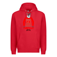 Red Christmas Buldog Premium Hoodie - Bettercallsaul