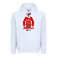 White Christmas Buldog Premium Hoodie - Bettercallsaul