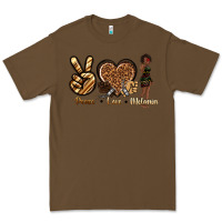 Cacao peace love melanin Premium Tee - texasbilliewilder