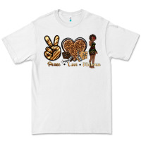 White peace love melanin Premium Tee - texasbilliewilder