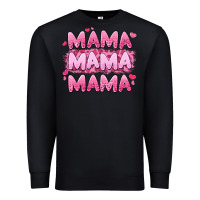 Black mama mama mama valentine's day Premium Sweatshirt - LillyAllenDesigns