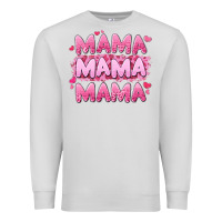 Dove Grey mama mama mama valentine's day Premium Sweatshirt - LillyAllenDesigns