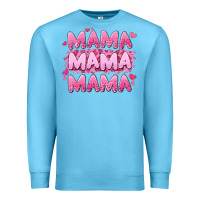 Ocean Blue mama mama mama valentine's day Premium Sweatshirt - LillyAllenDesigns