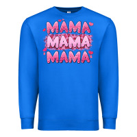 True Royal mama mama mama valentine's day Premium Sweatshirt - LillyAllenDesigns