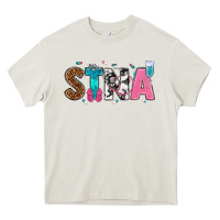 Cream stna Heavy Core Tee - texasbilliewilder