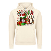Vintage Artic fa la la la la christmas santa claus coffee cup Vintage Hoodie - FaDigitalArtStudio