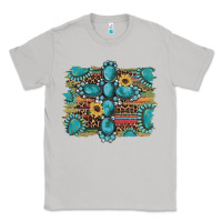 Moon Dust western gemstone cross sunflowers serape leopard glitter Classic Tee - Artiststas