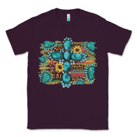 Plum western gemstone cross sunflowers serape leopard glitter Classic Tee - Artiststas