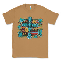 Toasted Coconut western gemstone cross sunflowers serape leopard glitter Classic Tee - Artiststas
