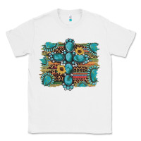 White western gemstone cross sunflowers serape leopard glitter Classic Tee - Artiststas