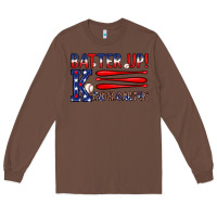 Chestnut patriotic baseball kindergarten theme Long Sleeve Tee - JahusDesignShop