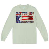 Matcha patriotic baseball kindergarten theme Long Sleeve Tee - JahusDesignShop