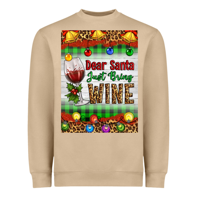 Christmas Dear Santa Just Bring Wine Heavyweight Sweatshirt by Artiststas | Teevron