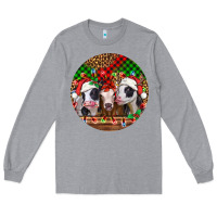 Heather Grey Christmas heifers Christmas Long Sleeve Tee - Jasminsmagicworld