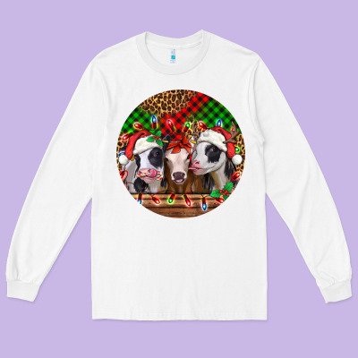 Christmas Heifers Christmas Long Sleeve Tee Designed By Jasminsmagicworld