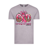Vintage Zinc breast cancer with god all things are possible Vintage Tee - Artiststas