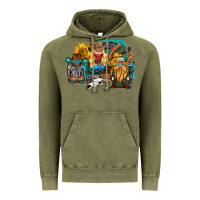 Vintage Olive western Truck with gnomes Vintage Hoodie - HRA Design Shop
