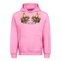 Fuchsia Pink skeleton hands mardi gras Urban Hoodie - CowGirlArtShop