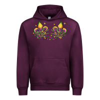 Mauve Wine skeleton hands mardi gras Urban Hoodie - CowGirlArtShop