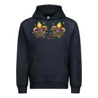 Navy skeleton hands mardi gras Urban Hoodie - CowGirlArtShop
