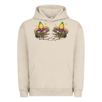 Skeleton Hands Mardi Gras Urban Hoodie | Teevron