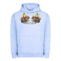 Pigment Grape Ice skeleton hands mardi gras Urban Hoodie - CowGirlArtShop